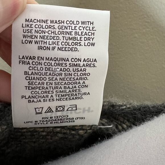 Woolrich Blanket Shawl Cardigan OS Wrap Leopard Print Fringe Poncho Cape Fleece - Picture 5 of 6